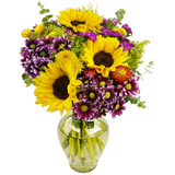 Flowering Fields Bouquet With Vase